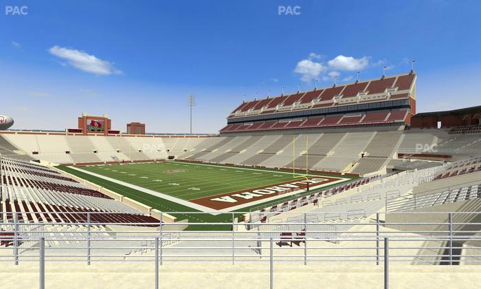 Gaylord Family Oklahoma Memorial Stadium - Section 49 Seat View