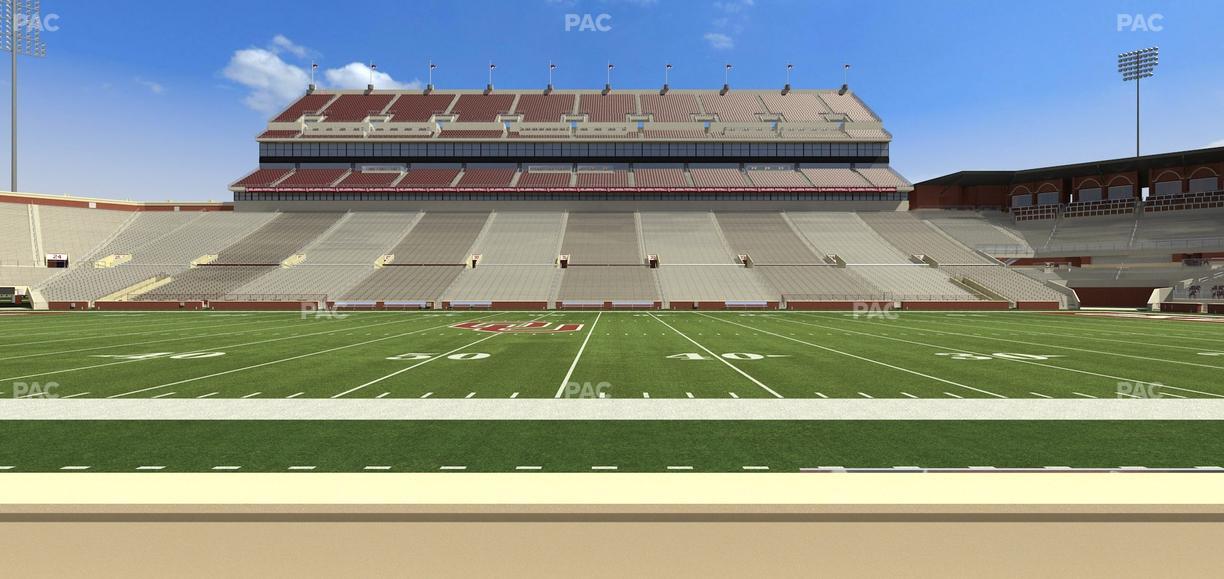 Gaylord Family Oklahoma Memorial Stadium - Section 5 Seat View