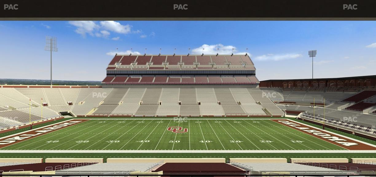 Gaylord Family Oklahoma Memorial Stadium - Section 5 Seat View