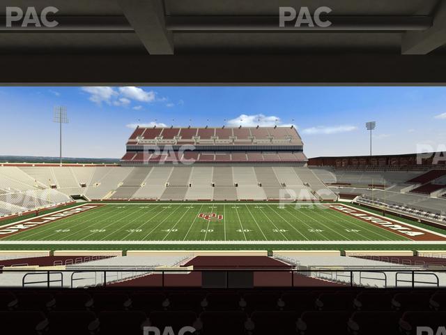 Gaylord Family Oklahoma Memorial Stadium - Section 5 Seat View