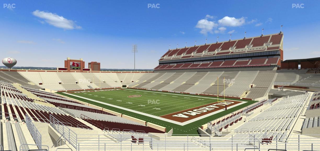 Gaylord Family Oklahoma Memorial Stadium - Section 50 Seat View
