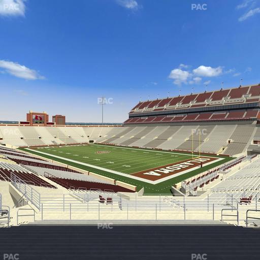 Gaylord Family Oklahoma Memorial Stadium - Section 50 Seat View