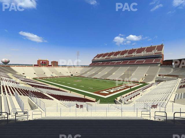 Gaylord Family Oklahoma Memorial Stadium - Section 50 Seat View