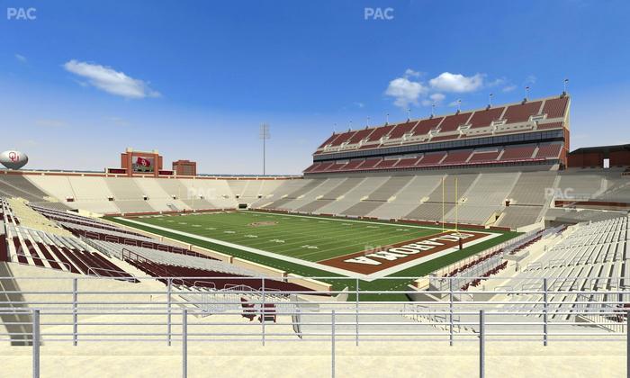 Gaylord Family Oklahoma Memorial Stadium - Section 50 Seat View