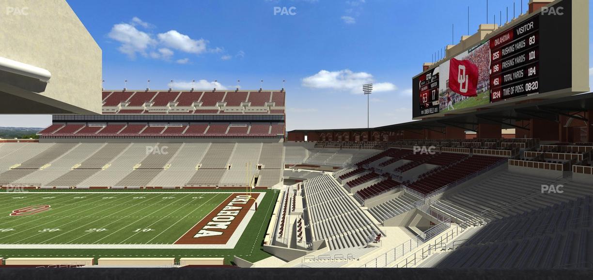 Gaylord Family Oklahoma Memorial Stadium - Section 52 Seat View