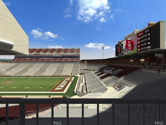 Gaylord Family Oklahoma Memorial Stadium - Section 52 Seat View