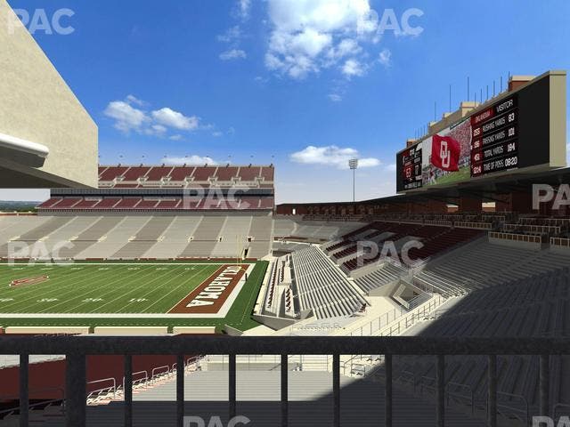 Gaylord Family Oklahoma Memorial Stadium - Section 52 Seat View
