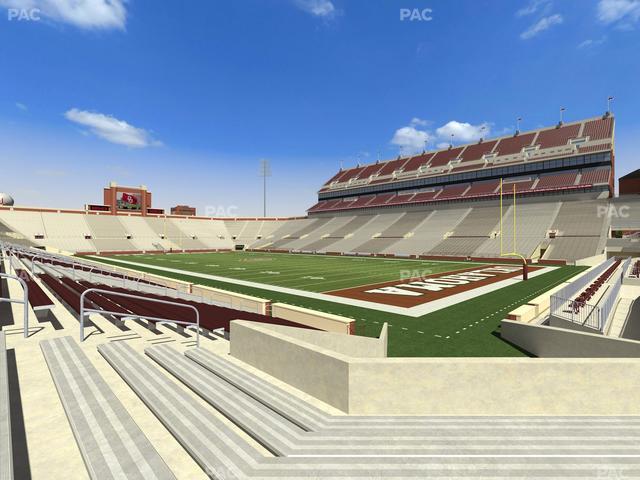 Gaylord Family Oklahoma Memorial Stadium - Section 52 Seat View