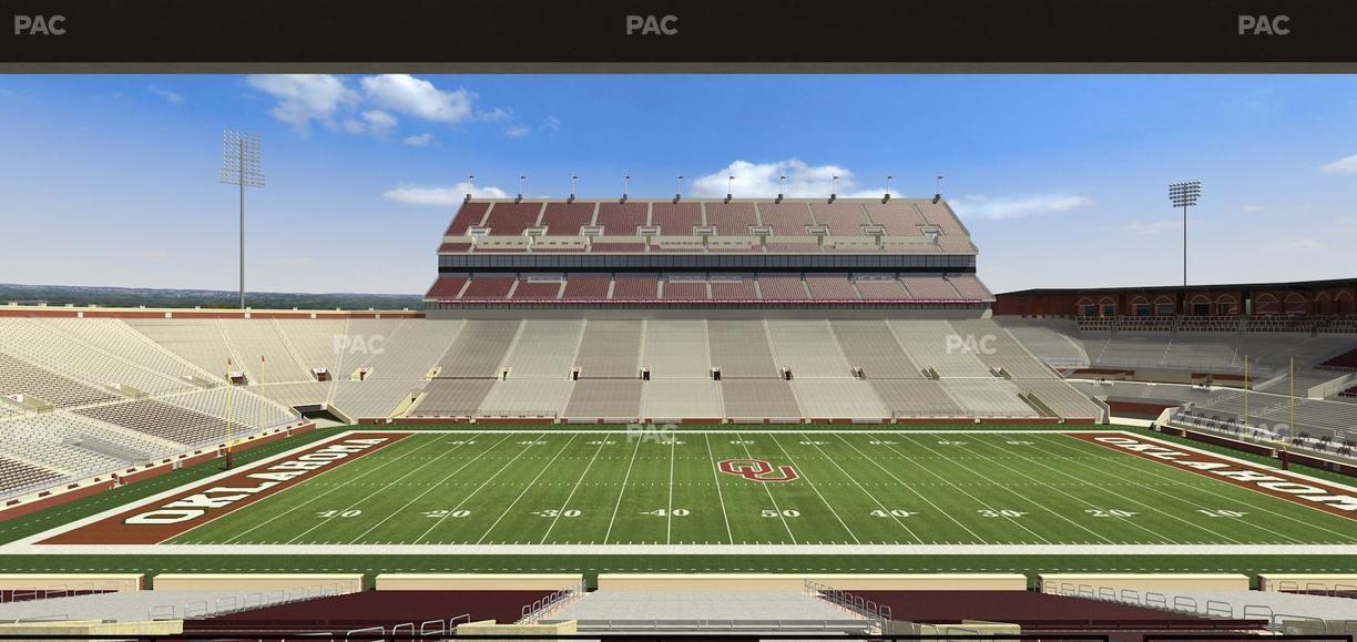 Gaylord Family Oklahoma Memorial Stadium - Section 6 Seat View