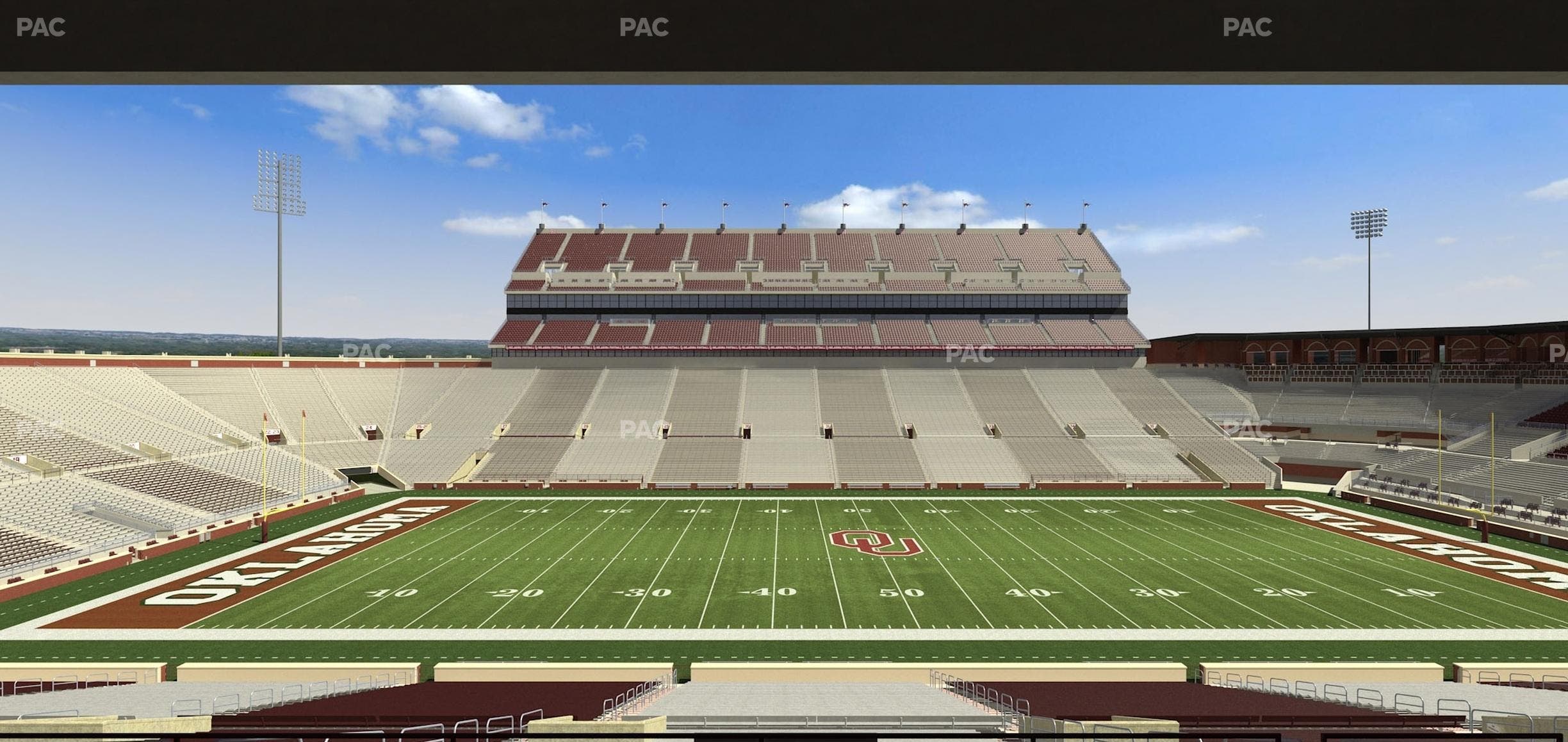 Gaylord Family Oklahoma Memorial Stadium - Section 6 Seat View