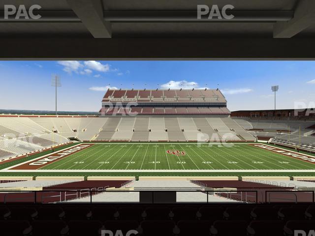 Gaylord Family Oklahoma Memorial Stadium - Section 6 Seat View