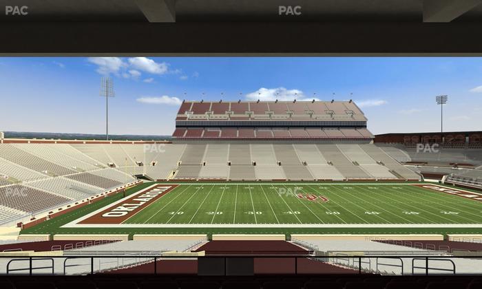 Gaylord Family Oklahoma Memorial Stadium - Section 7 Seat View