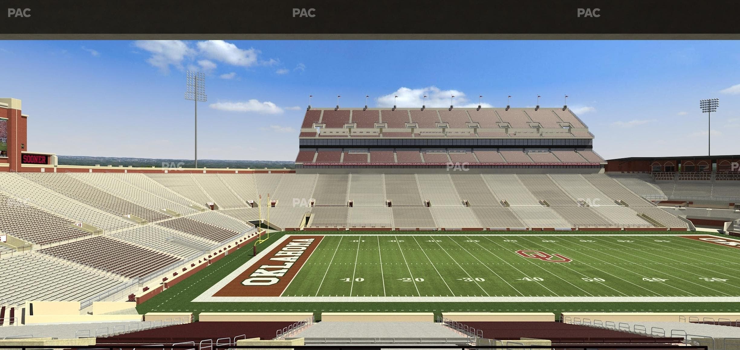 Gaylord Family Oklahoma Memorial Stadium - Section 8 Seat View