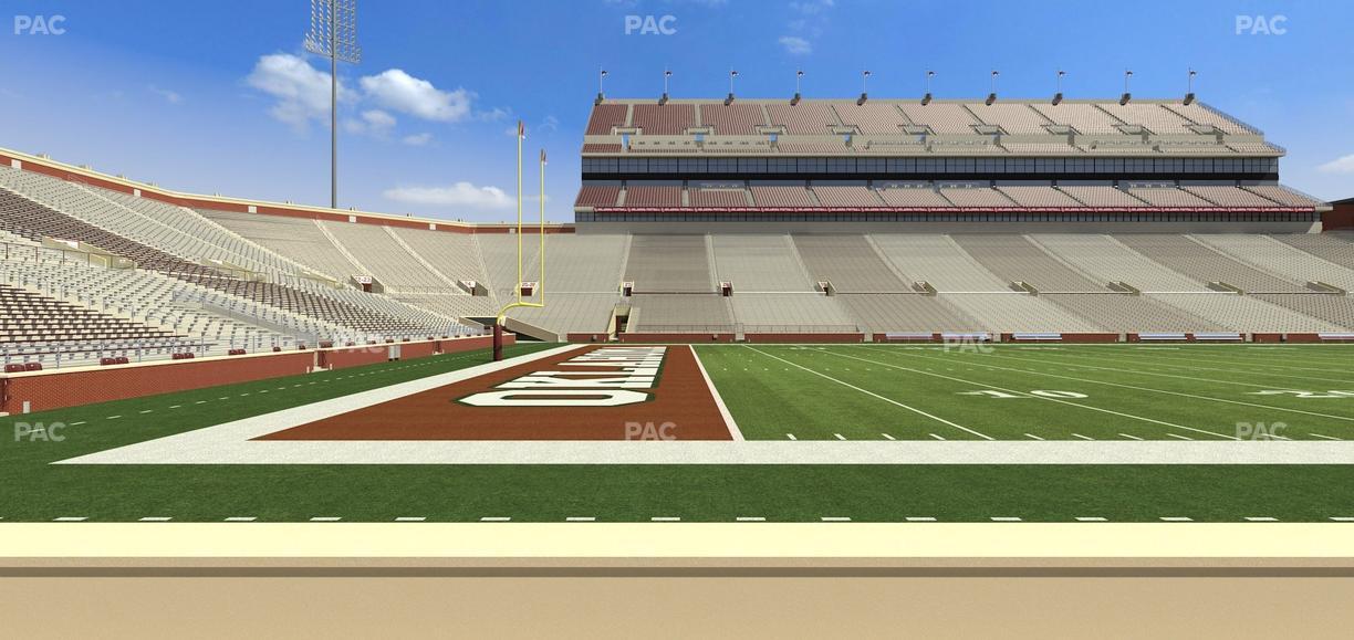 Gaylord Family Oklahoma Memorial Stadium - Section 9 Seat View