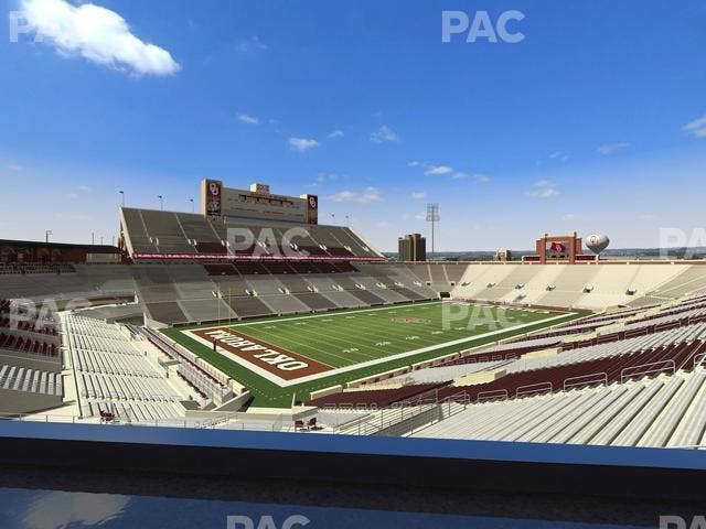 Gaylord Family Oklahoma Memorial Stadium - Section Loge 37 Seat View