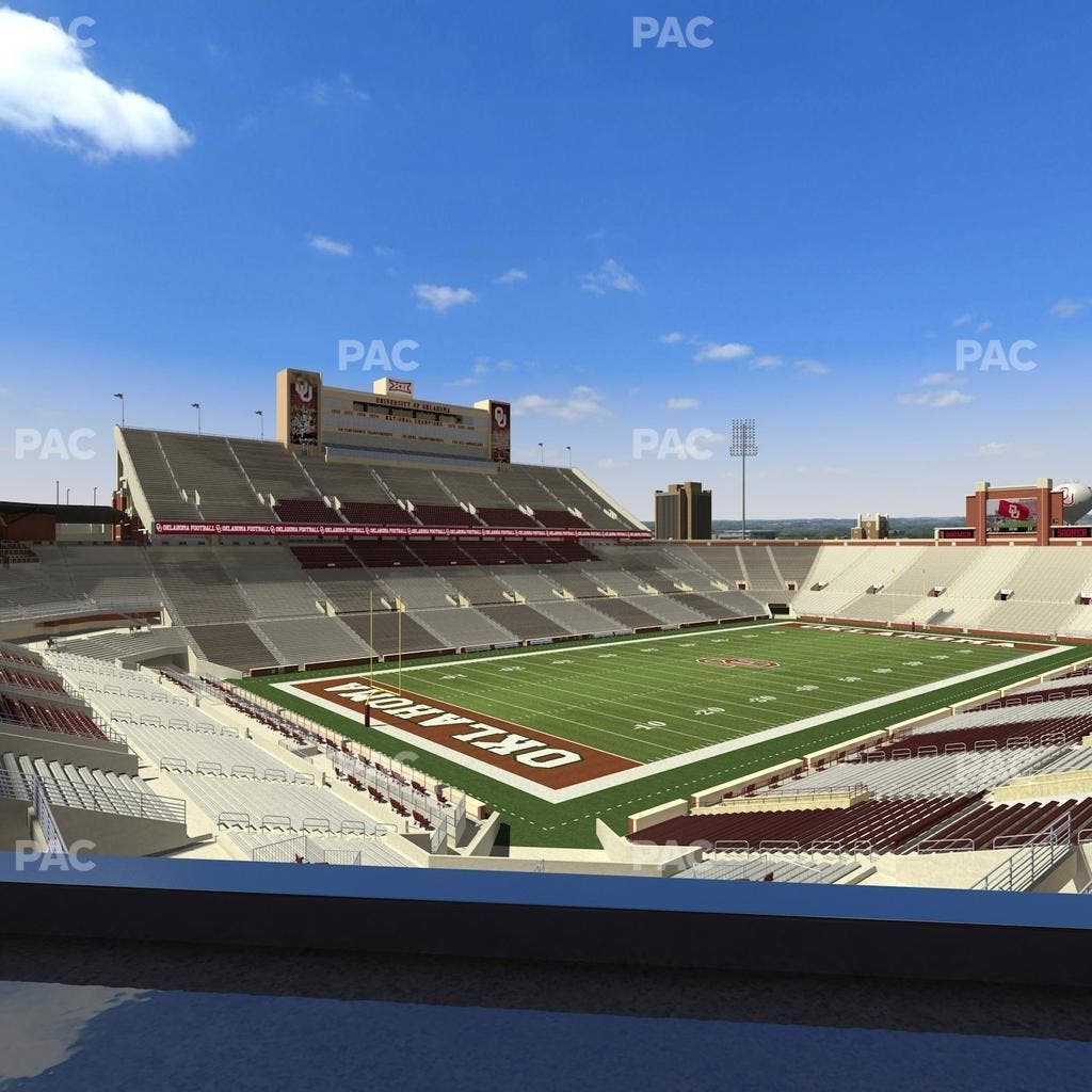 Gaylord Family Oklahoma Memorial Stadium - Section Loge 38 Seat View