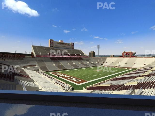 Gaylord Family Oklahoma Memorial Stadium - Section Loge 38 Seat View