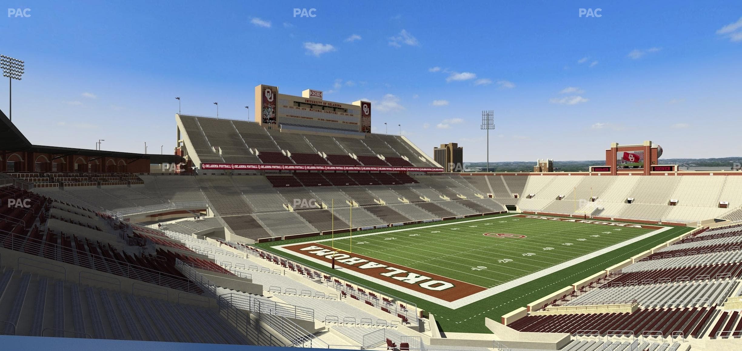 Gaylord Family Oklahoma Memorial Stadium - Section Loge 39 Seat View