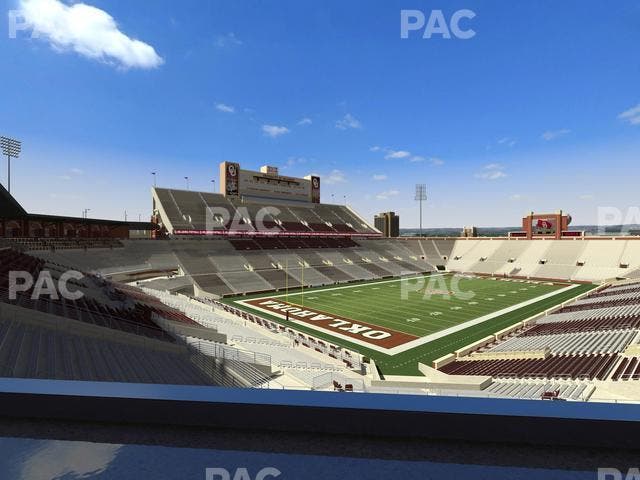Gaylord Family Oklahoma Memorial Stadium - Section Loge 39 Seat View