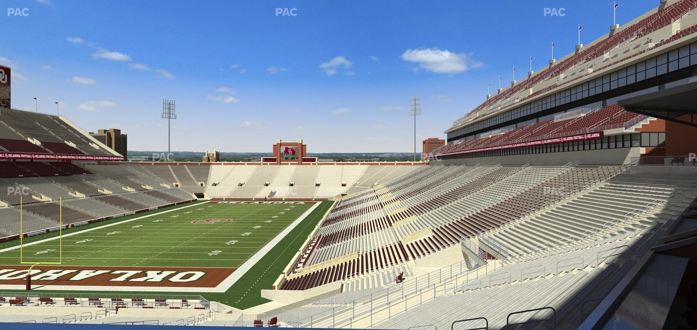 Gaylord Family Oklahoma Memorial Stadium - Section Loge 40 Seat View