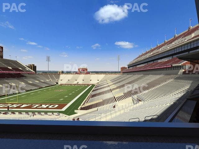 Gaylord Family Oklahoma Memorial Stadium - Section Loge 40 Seat View