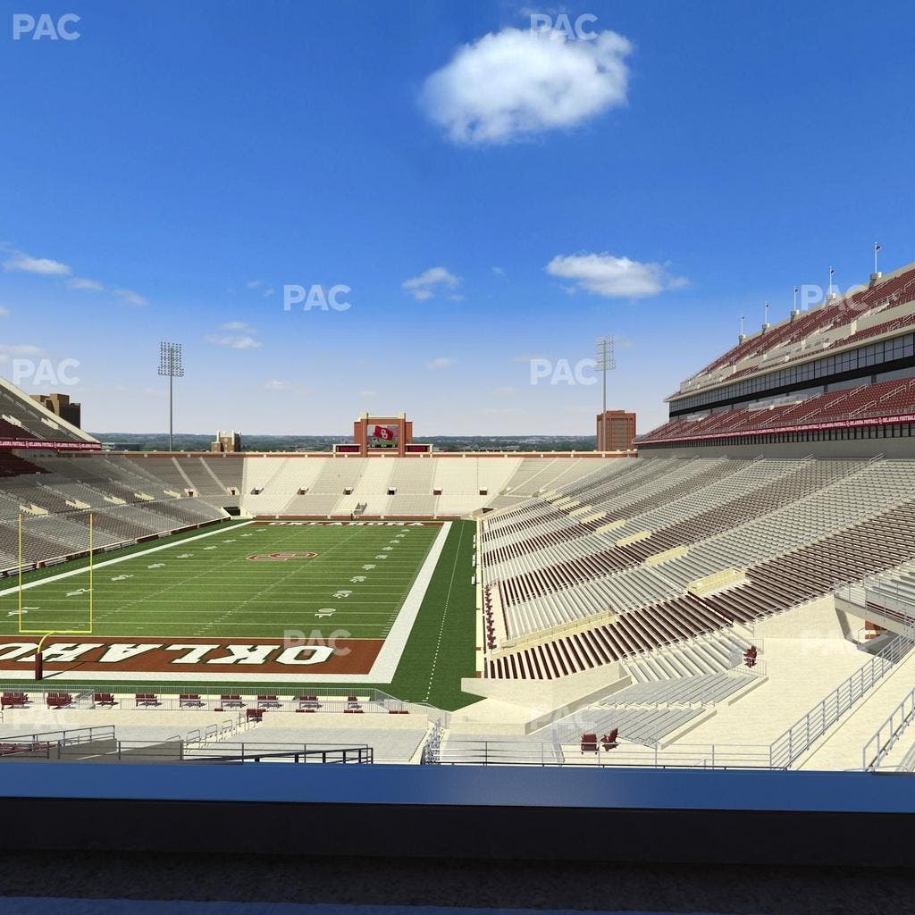 Gaylord Family Oklahoma Memorial Stadium - Section Loge 41 Seat View