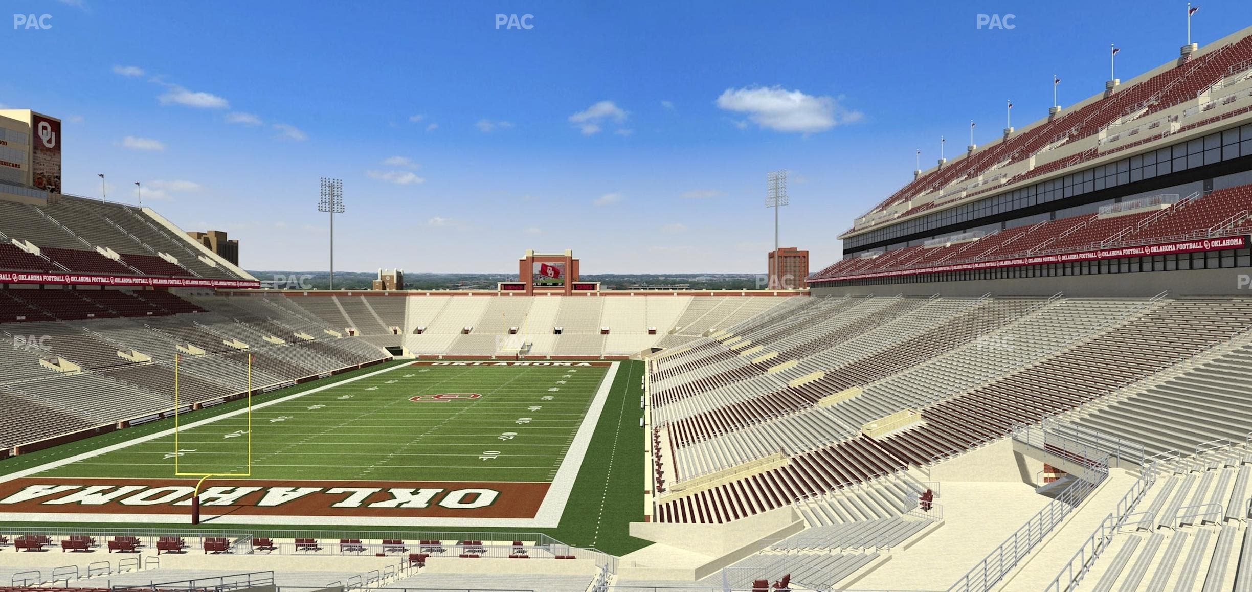 Gaylord Family Oklahoma Memorial Stadium - Section Loge 41 Seat View