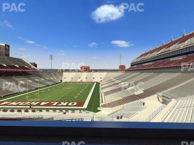 Gaylord Family Oklahoma Memorial Stadium - Section Loge 41 Seat View