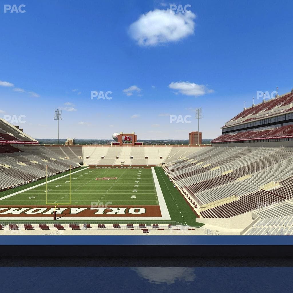 Gaylord Family Oklahoma Memorial Stadium - Section Loge 42 Seat View