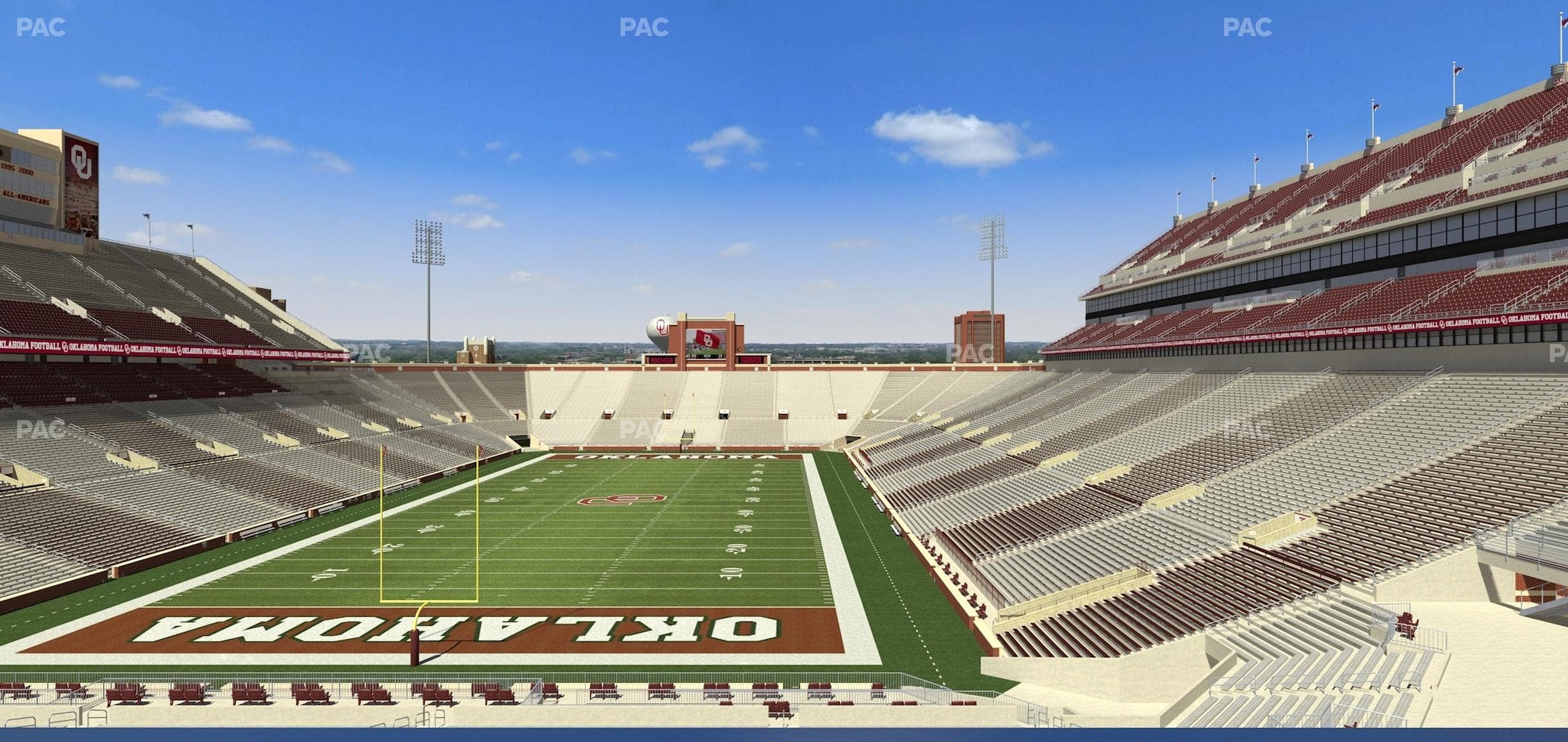 Gaylord Family Oklahoma Memorial Stadium - Section Loge 42 Seat View