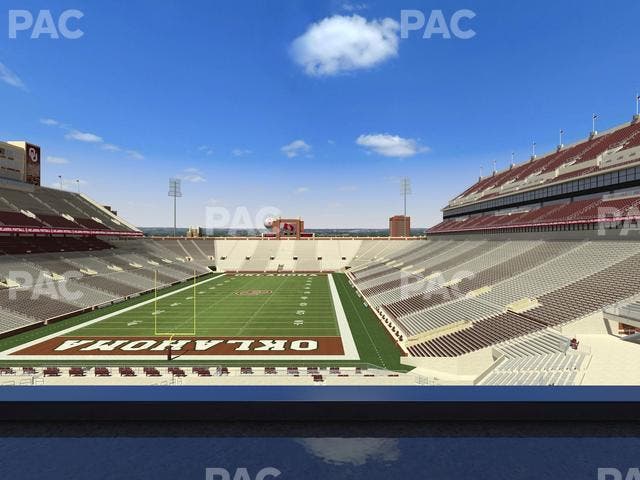 Gaylord Family Oklahoma Memorial Stadium - Section Loge 42 Seat View