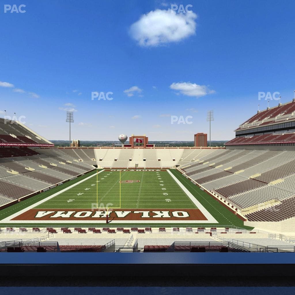 Gaylord Family Oklahoma Memorial Stadium - Section Loge 43 Seat View