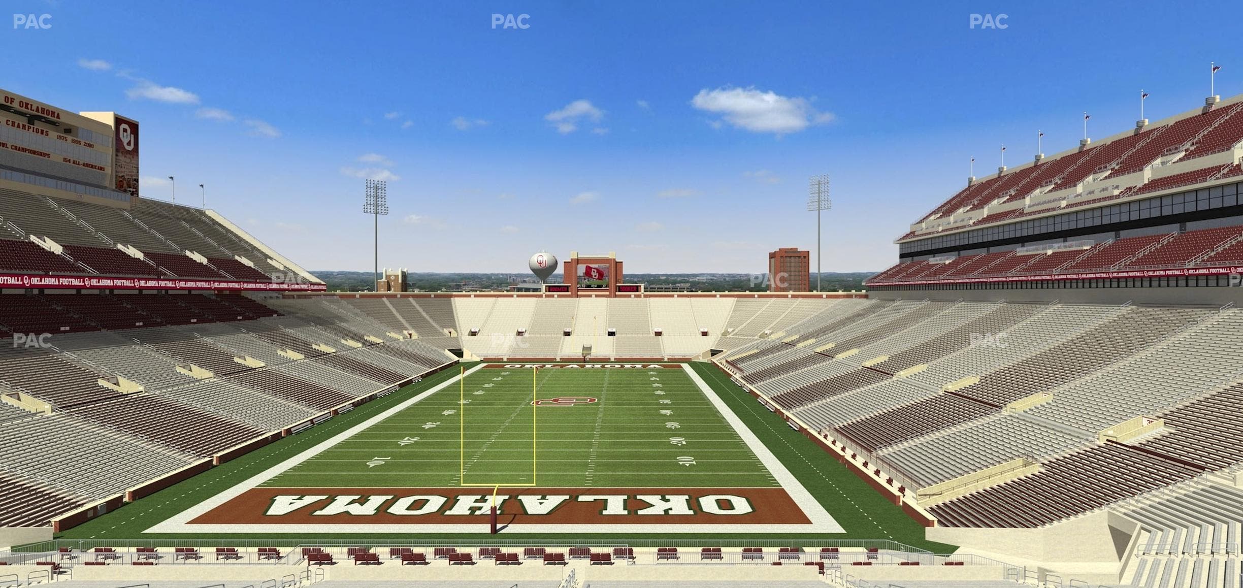 Gaylord Family Oklahoma Memorial Stadium - Section Loge 43 Seat View