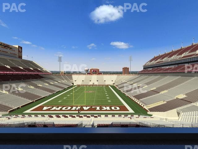 Gaylord Family Oklahoma Memorial Stadium - Section Loge 43 Seat View