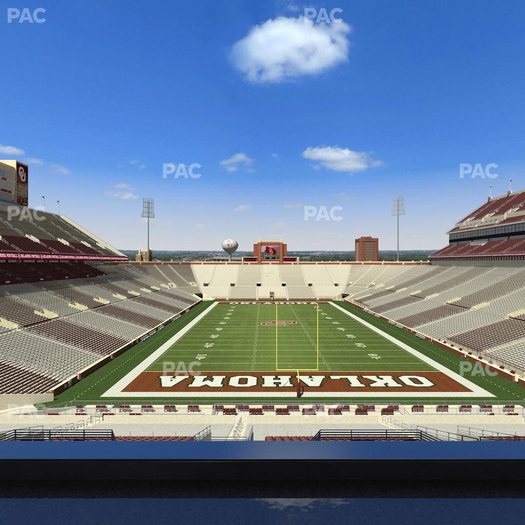 Gaylord Family Oklahoma Memorial Stadium - Section Loge 44 Seat View