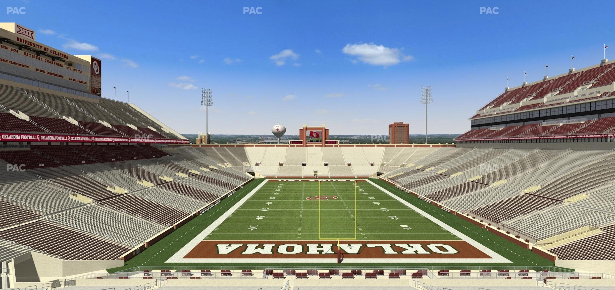 Gaylord Family Oklahoma Memorial Stadium - Section Loge 44 Seat View