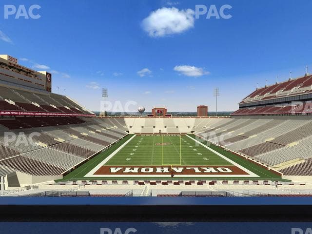 Gaylord Family Oklahoma Memorial Stadium - Section Loge 44 Seat View