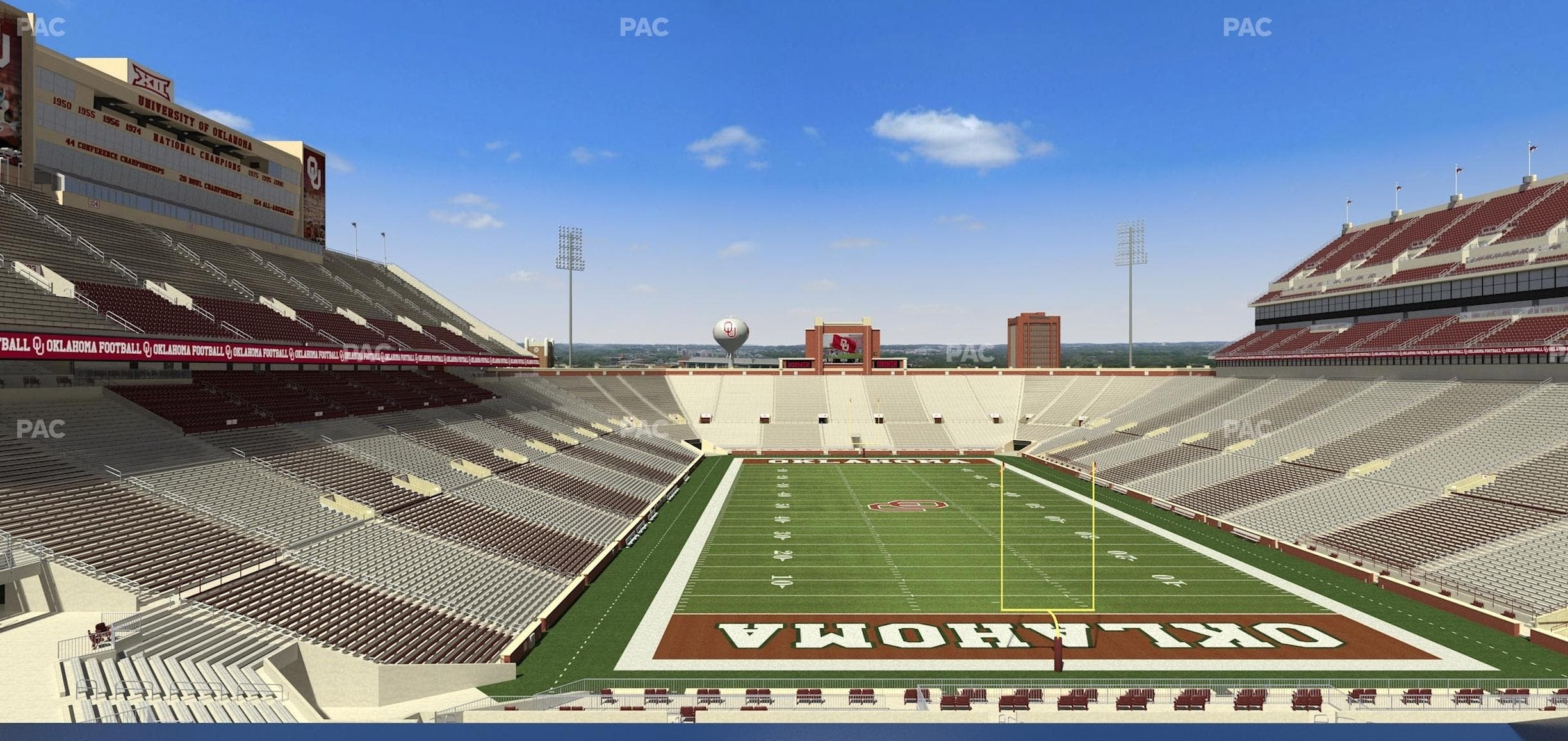 Gaylord Family Oklahoma Memorial Stadium - Section Loge 45 Seat View