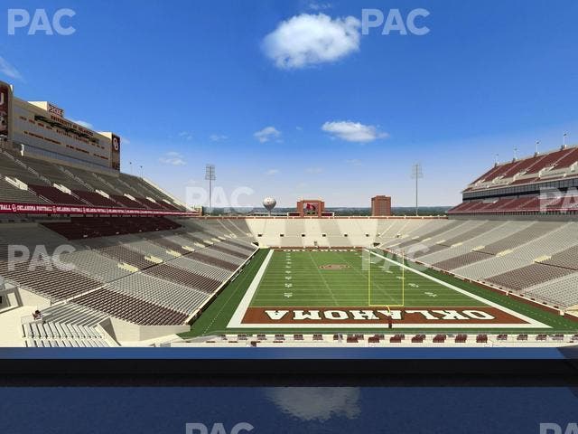 Gaylord Family Oklahoma Memorial Stadium - Section Loge 45 Seat View