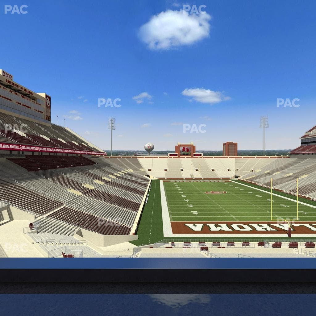 Gaylord Family Oklahoma Memorial Stadium - Section Loge 46 Seat View