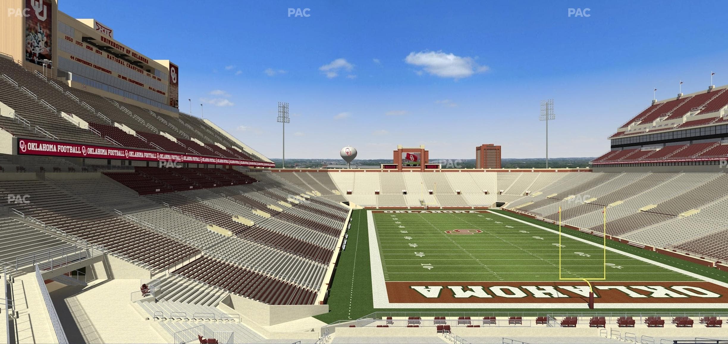 Gaylord Family Oklahoma Memorial Stadium - Section Loge 46 Seat View