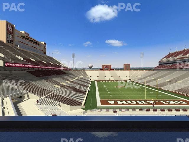 Gaylord Family Oklahoma Memorial Stadium - Section Loge 46 Seat View