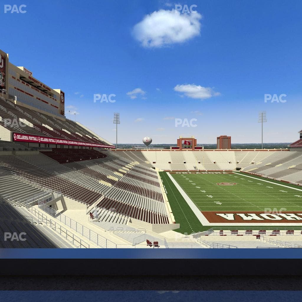 Gaylord Family Oklahoma Memorial Stadium - Section Loge 47 Seat View