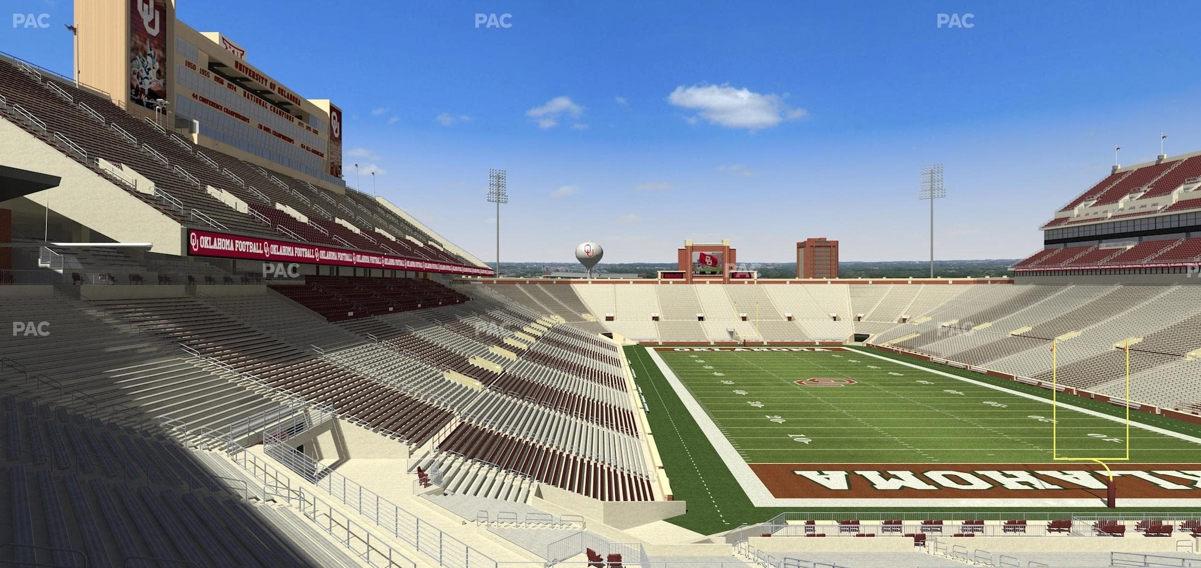Gaylord Family Oklahoma Memorial Stadium - Section Loge 47 Seat View