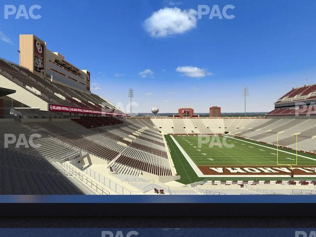 Gaylord Family Oklahoma Memorial Stadium - Section Loge 47 Seat View