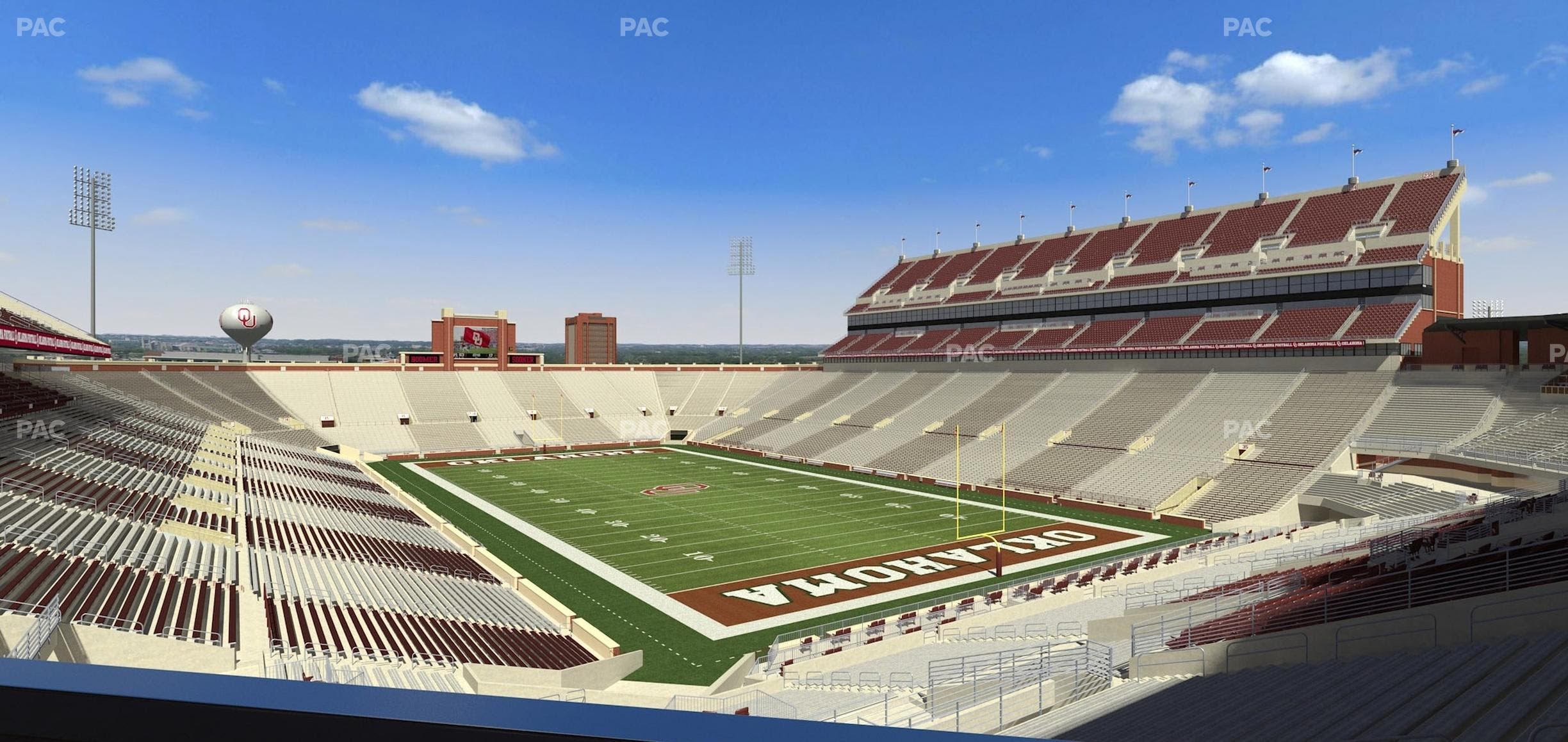 Gaylord Family Oklahoma Memorial Stadium - Section Loge 48 Seat View