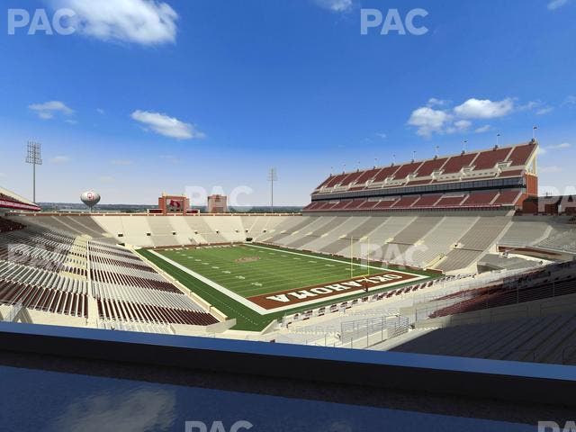 Gaylord Family Oklahoma Memorial Stadium - Section Loge 48 Seat View