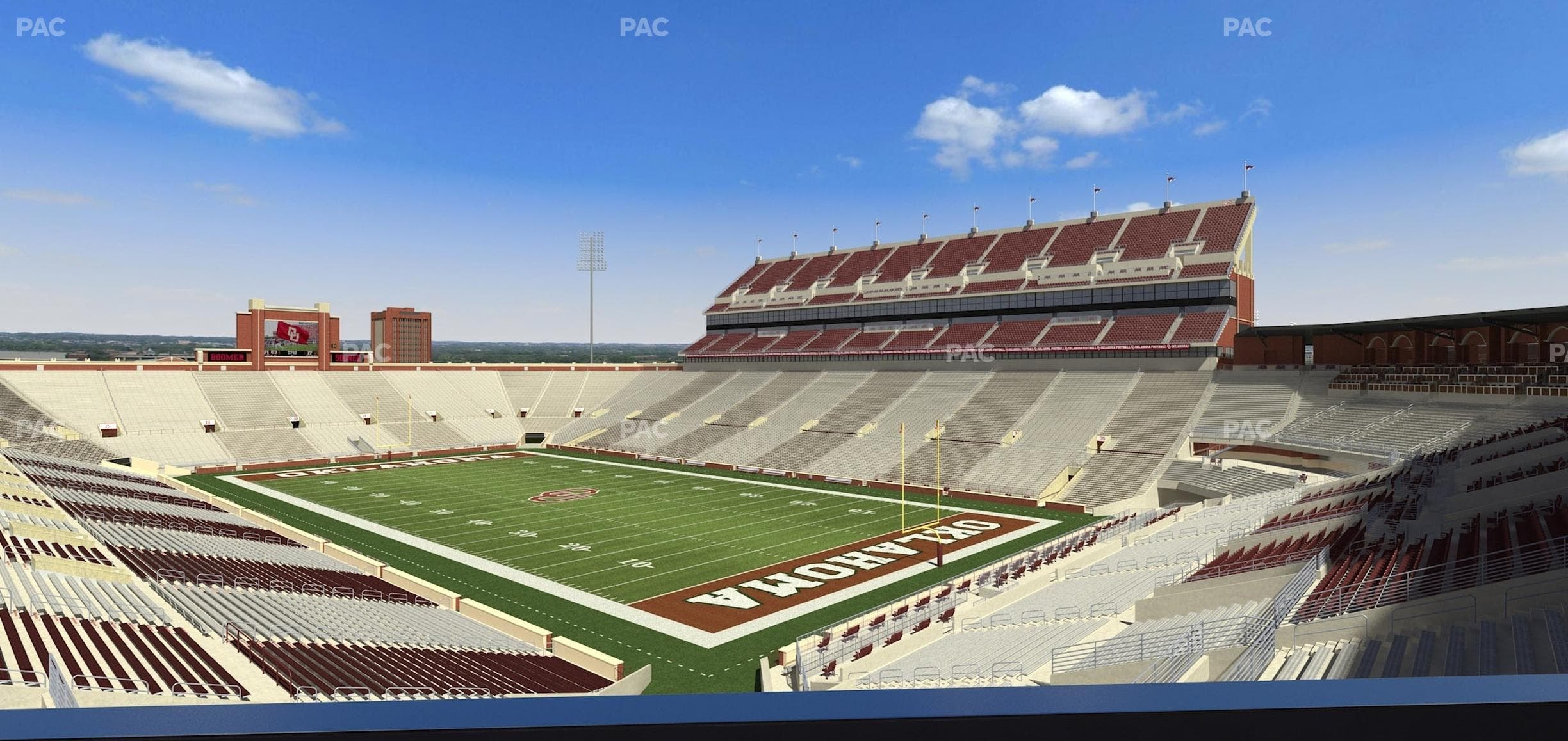 Gaylord Family Oklahoma Memorial Stadium - Section Loge 49 Seat View