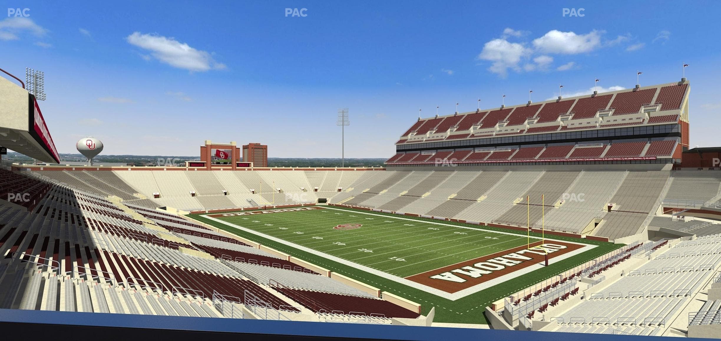 Gaylord Family Oklahoma Memorial Stadium - Section Loge 50 Seat View