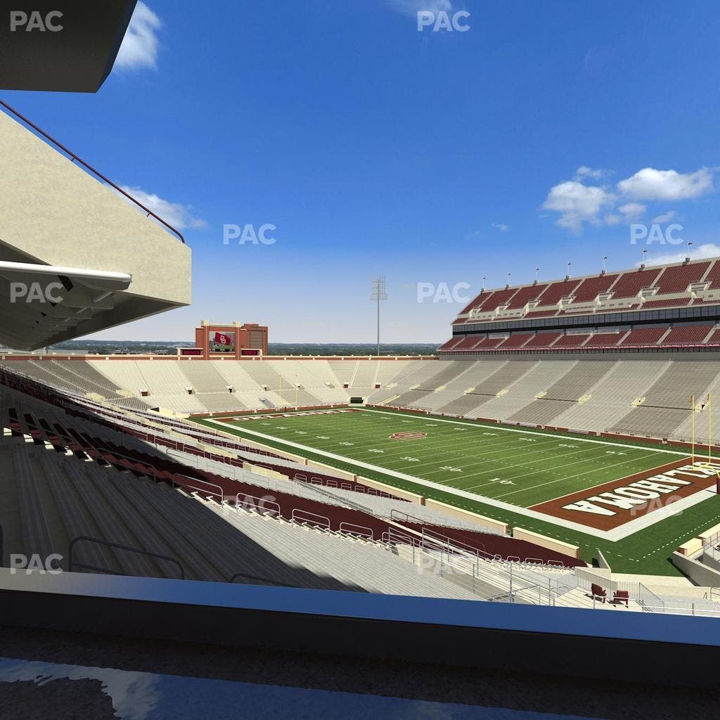 Gaylord Family Oklahoma Memorial Stadium - Section Loge 51 Seat View